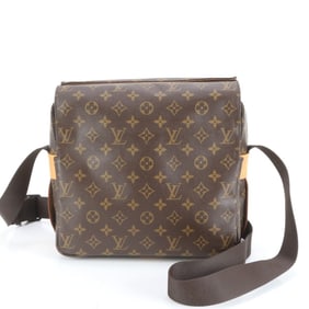 Louis Vuitton SPO Special Order Monogram Naviglio M50205 Leather Shoulder Bag for Men