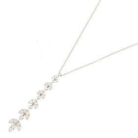 Tiffany & Co. Victoria Diamond Necklace, Pt950 Platinum, Diamond, Women's, Clear, Silver
