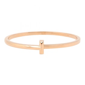 Tiffany & Co. T-One Narrow Hinge Bangle, 18K Pink Gold, for Men and Women.