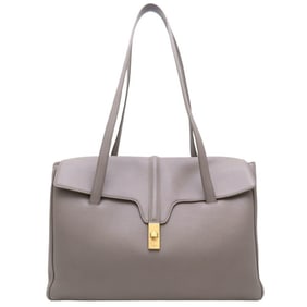 CELINE Large 16 Seize Soft Tote Bag 195543CR8 in Calfskin Grey, Women's, 352943