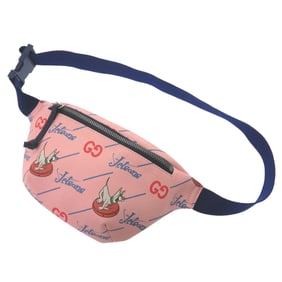 Like new Gucci Children's x The Jetsons 502095 leather waist bag in pink and blue. 1999 GUCCI