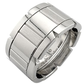 Pre-owned Cartier Tank Française ring, size 13.5, 18k gold, women's.