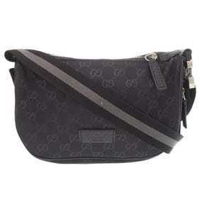 Like new Gucci GG nylon black shoulder bag 0637 GUCCI