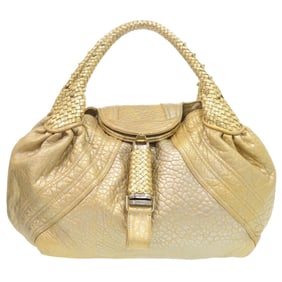 Fendi Spy Bag Leather Gold Handbag 1239 FENDI