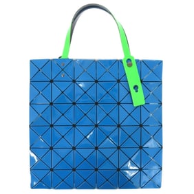 Like new ISSEY MIYAKE BAOBAO BB93-AG613 Polyester Blue and Green Tote Bag, Blue/Green, 0482