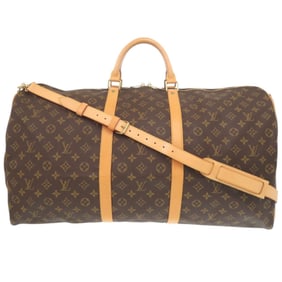 Excellent condition Louis Vuitton Keepall Bandouliere 60 Monogram M41412 Brown Boston Bag LV 0950