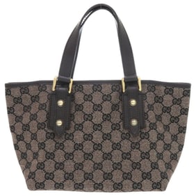 Excellent condition Gucci GG Tote 257249 canvas brown with gold hardware. Brown handbag. 1293 GUCCI