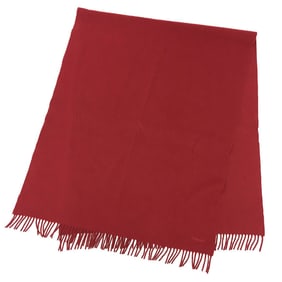 HERMES Hermes Cashmere Scarf Stole Shawl Red aq11100
