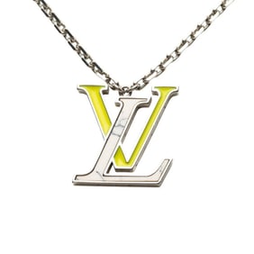 Louis Vuitton Pendant LV Colors Chain Long Necklace M00526 Silver Yellow White Metal Women's LOUIS