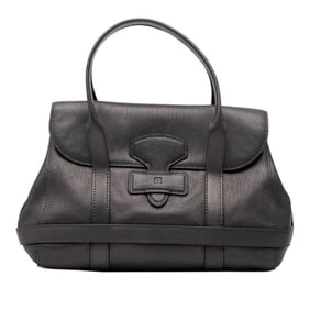 LOEWE handbag in grey charcoal leather for women