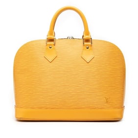 Louis Vuitton Epi Alma Handbag M52149 Tassili Yellow Leather Women's LOUIS VUITTON