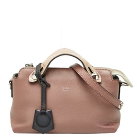 Fendi By the Way Mini Studded Crossbody Shoulder Bag/Handbag, 2-Way, 8BL135-5QJ, Pink and Beige