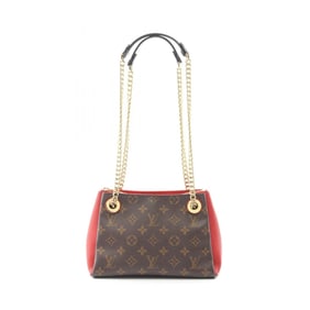 Louis Vuitton Surenne BB Monogram Cerise Shoulder Bag, Coated Canvas and Leather, Women's, Brown