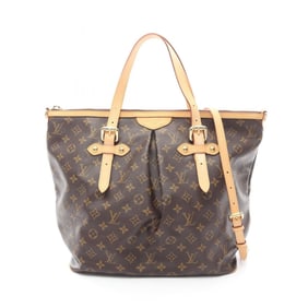 Louis Vuitton Palermo GM Shoulder Bag, Coated Canvas and Leather, Monogram, Women's, Brown, M40146