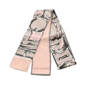 Louis Vuitton Bandeau Trunk Scarf, Silk, Women's, Pink, Multicolor, M73965
