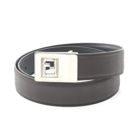 Fendi FF logo belt, leather, men's, brown