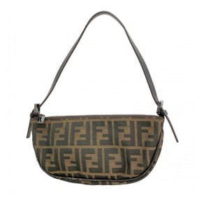 Fendi Zucca nylon canvas handbag in brown for women