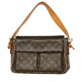 Louis Vuitton Monogram Viva Cite GM Shoulder Bag M51163 Brown Women's