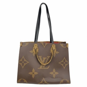 Louis Vuitton Monogram Giant Reverse On-the-Go Tote Bag M45039 Brown 2-Way for Women