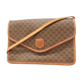 Celine Shoulder Bag Macadam Brown Women's