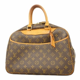 Louis Vuitton Monogram Deauville Handbag M47270 Brown Women's