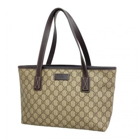 Gucci GG Supreme Tote Bag 211138 Brown Women's