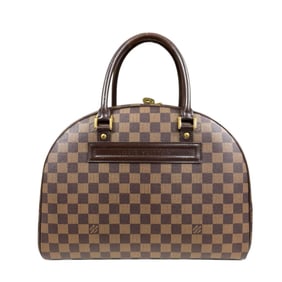 Pre-owned Louis Vuitton Nolita Damier handbag in canvas, N41455, brown, for women.