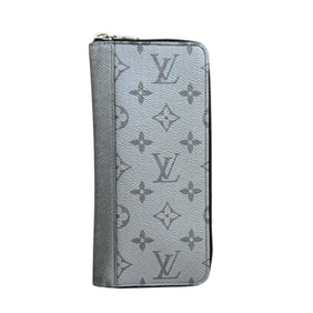 Pre-owned Louis Vuitton Zippy Vertical Taiga Leather Long Wallet M30841, Men's