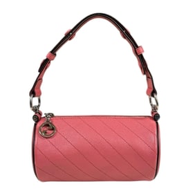 Pre-owned Gucci Blondie Shoulder Bag, Leather 760170, Pink, Women's