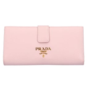Pre-owned Prada Saffiano Leather Long Wallet for Women