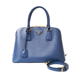 Pre-owned Prada Saffiano handbag in navy for women