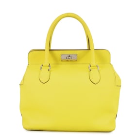 Hermes Hermès Toolbox 26 Lime/Swift Handbag with Q Stamp and 2-Way Shoulder Bag