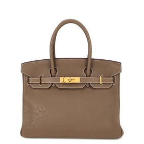 Hermes Birkin 30 Etoupe/Togo T Stamp HERMES Handbag