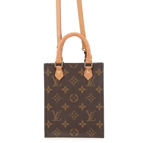 Louis Vuitton Petite Sac Plat Monogram Handbag M81295 2-way Shoulder Bag