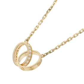 Cartier LOVE Necklace, 18 Diamonds, 0.22ct Total, 18KYG Yellow Gold, B7013800, Baby Love Pendant