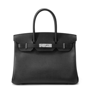 Hermès Birkin 30 Black/Epson T Stamp HERMES Handbag Black
