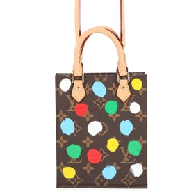 Louis Vuitton Monogram Petite Sac Plat handbag (LV×YK) M81867, a 2-way shoulder bag by Yayoi