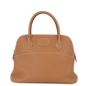 Hermes Hermès Bolide 31 Handbag in Gold/Clemence Leather with R Stamp, 2-Way Shoulder Bag