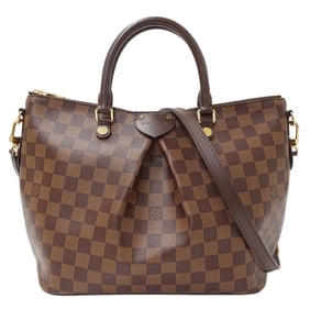 Louis Vuitton Women's Brand Handbag/Shoulder Bag, 2-Way, Damier Canvas, Sienna MM, Brown, N41546,