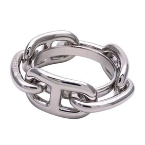Hermes Hermès scarf/muffler ring for men and women, brand Lugate ring, 90 silver, box included