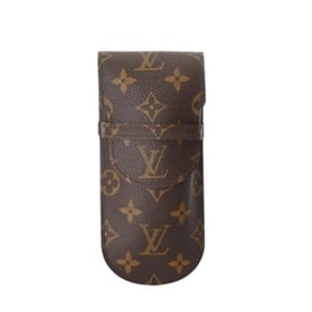 LOUIS VUITTON Louis Vuitton Monogram Etui Lunet Lava Eyeglass Case, Brown, M62970, Men's/Women's,