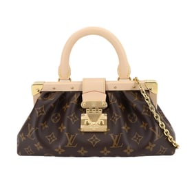 Louis Vuitton Monogram Clutch 2-way Hand Chain Shoulder Bag Brown M46544 RFID
