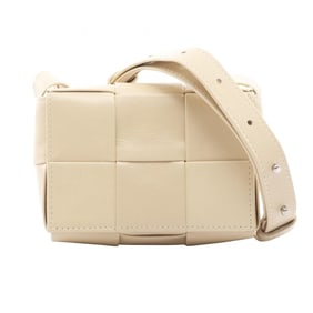 Bottega Veneta Candy Cassette Mini Shoulder Bag, Leather, Beige, for Men and Women, 667048