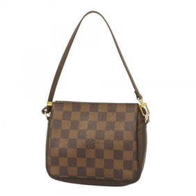 Louis Vuitton Damier Truth Makeup Bag/Pouch N51982 Ebene Women's
