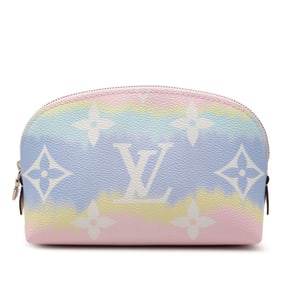 Louis Vuitton Giant Monogram Escal Pochette Cosmetic Pouch M69139 Pastel Multicolor Leather Women's