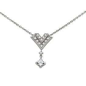 Louis Vuitton Pandantif Act V Diamond Necklace in 18K White Gold for Women