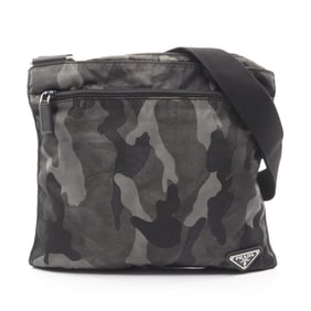 Prada shoulder bag, nylon, women's, green, multicolor