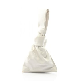 Bottega Veneta Mini The Twist Clutch Bag, Leather, Women's, Ivory, 652001VCP40