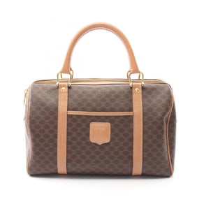 Celine Macadam handbag, coated canvas and leather, brown, for women