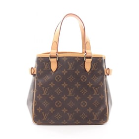 Louis Vuitton Batignolles handbag, coated canvas and leather, Monogram, women's, brown, M51156